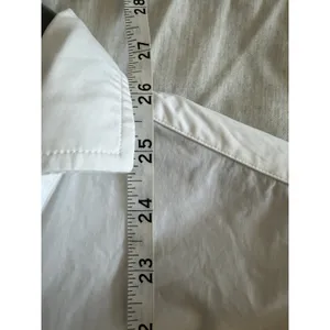 Ann Mashburn Button Down Shirt Women XS White Stretch Cotton thumbnail 7