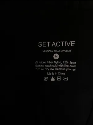 Set Active High Waist Black Leggings thumbnail 4