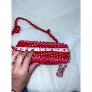NWT Kate Spade x Target Women's Red & Pink Beaded Shoulder‎ Bag Casual thumbnail 10