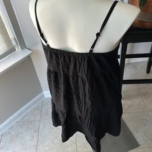 Old‎ Navy Black Swiss Dot Cami tiered Sun Dress size small thumbnail 2