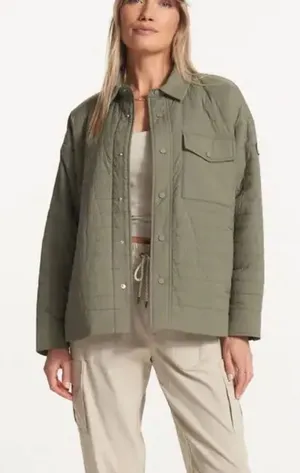 Vuori Canyon Insulated Shirt Jacket In Green Sose XS/S thumbnail 1