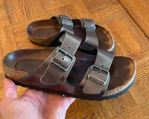 BIRKENSTOCK Arizona Soft Footbed Bronze Metallic thumbnail 1