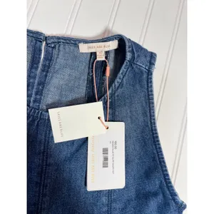 Skies Are Blue Indigo Paneled Denim Swing Top XS Tank Medium Wash Sleeveless thumbnail 4