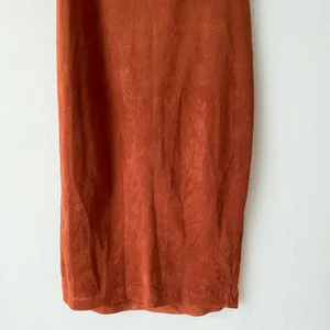 Lovely‎ Day sz S orange off shoulder faux suede tube dress thumbnail 7