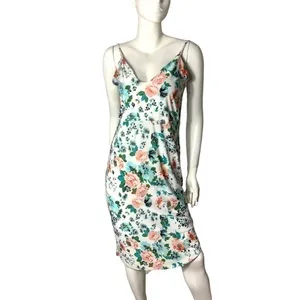 Auditions Floral slip dress bodycon spaghetti strap garden party marked M/L‎ thumbnail 4