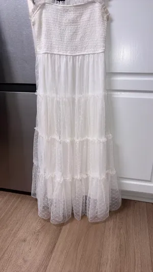 Blu Pepper Boutique White Dress Medium thumbnail 5