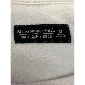 Abercrombie & Fitch Sweatshirt Womens Medium White Soft A&F Fleece Side Snap thumbnail 7