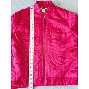 Acorn‎ Pink Quilted Lightweight Jacket Coat Full Zip Womens Medium thumbnail 6