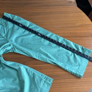 Vintage Rafaella Petites Pants 8P Green Wide Leg Crop Utility Y2K Gorpcore thumbnail 10