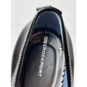 Rockport Shoes Women 9 Brown Leather Dynamic Suspension Wooden Heel Pumps Career thumbnail 7