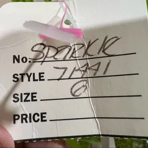 NWT NEW Sparkle Prom by Da Vinci 71441 line dress chiffon strapless beaded dress thumbnail 7