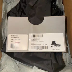 Balenciaga Speed Trainer Sock Sneakers Black & White - Women’s thumbnail 4