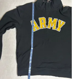 Victoria‎ Secret PINK 5th & Ocean US Army 1/4 Zip Sweatshirt Black Small GUC thumbnail 8