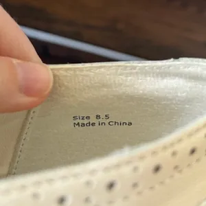 Dolce Vita Jhenee White Leater Spectator Platform Chain Link Loafer Sneaker thumbnail 3