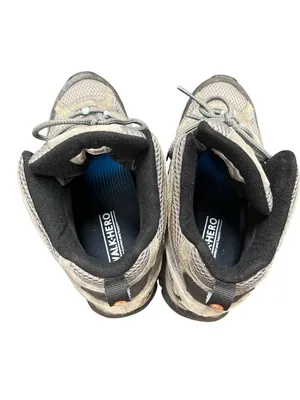 Merrell Vibram waterproof wms gray leather walk hiking sneakers sz 10 SKU 10-697 thumbnail 14