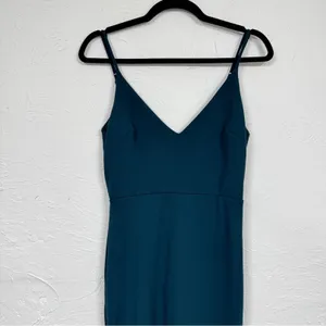 Lulus Emerald Green Mermaid Maxi Dress Womens S Sleeveless Formal Bridesmaid thumbnail 4