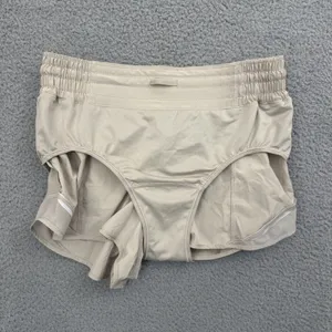 Lululemon Hotty Hot High Rise Shorts 2.5" Taupe Athletic Athleisure Women's 8 thumbnail 4