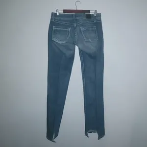 BKE Kate 31x37 Tall Low Rise White Contrast Stitched Pocket Boot Cut Jeans thumbnail 8