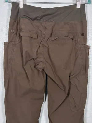 Prana Women M Mocha Brown Kanab Mid Rise Jogger Pant Stretch Hiking Granola thumbnail 6