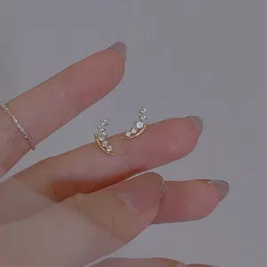 Small Mini CZ Cubic Zirconia Stud Earrings for Women Girls,Tiny Cute Earrings thumbnail 4