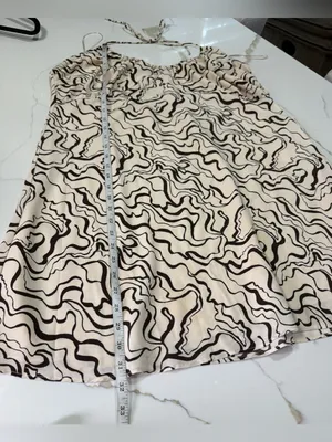 Abercrombie & Fitch Halter Ruched Abstract Print Mini Dress Size XL thumbnail 16