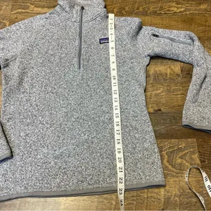 Patagonia Better Sweater Fleece 1/4 Zip Pullover Women's Small Gray Jacket Top thumbnail 3