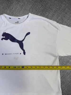 Puma White Graphic Logo T‑Shirt Size XS thumbnail 7