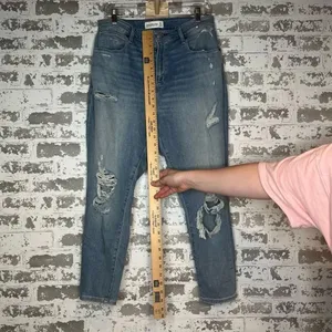 Abercrombie & fitch | women Highrise super skinny distressed denim jeans thumbnail 6