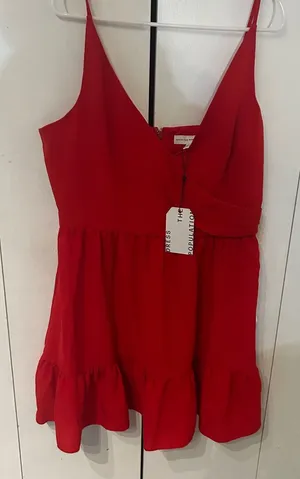 Nordstrom Bold Red Dress the population dress thumbnail 1