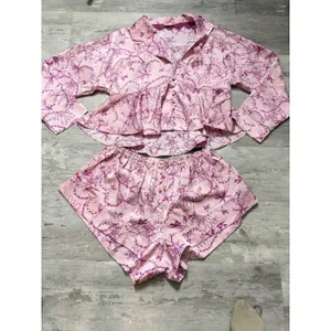 Free People Intimately Beauty Sleep Rose Pink Lounge Set S A4-0011 thumbnail 2