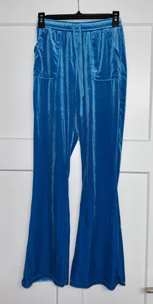 Velvet bell bottoms Blue Size M thumbnail 1
