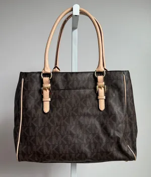 Michael‎ Kors size M brown beige tote bag thumbnail 1
