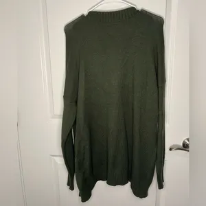 Olive Green Women's Sweater Cardigan thumbnail 2