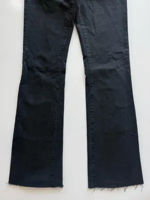 Zara Washed Black High Waisted Flare Jeans Size 6 thumbnail 3
