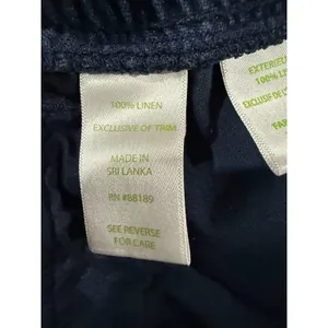 Lilly Pulitzer Women 100% Linen Short Sz L Blue Pull On Tassle Resort Coastal thumbnail 4