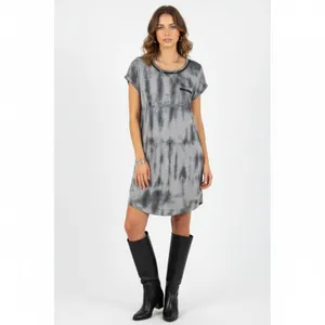Miss Me Gray Chain Embellished Short Sleeve Tunic Tee T Shirt Top M thumbnail 7