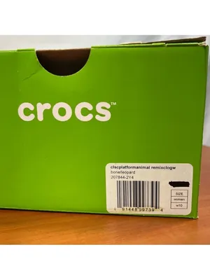 Crocs NEW Women's Platform Animal Print Remix Clogs Size 10 #B1318 thumbnail 2