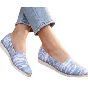 LifeStride Bloom Blue White Fabric Slip On Loafers Flats 5.5M Velocity thumbnail 1