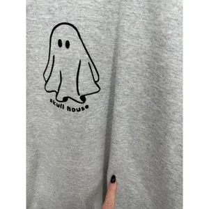 Skull House Ghost Graphic Sweatshirt Gray Will You Still Love Me XL 2XL thumbnail 5