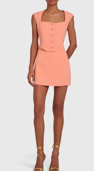 Amanda Uprichard Georgie Skort Romper NWT Medium thumbnail 1