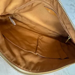 Fossil kinley Women's Crossbody Bag Key Pattern Canvas Leather Trim Cream Brown thumbnail 9