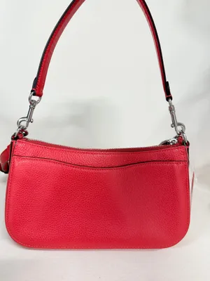 Coach Georgie Red Satchel Leather Crossbody Bag 5500 thumbnail 3
