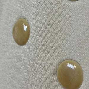 Juicy‎ Couture Dress Women's Small Beige Stretch Polka Dot Studded Mod Sheath thumbnail 7