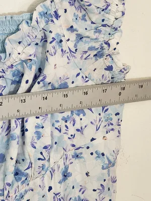 Aeropostale Blue Floral Print Mini Dress Size XL NWOT thumbnail 6