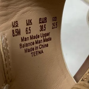 Sam Edelman Teena White Strap Gold Heeled Sandals thumbnail 5