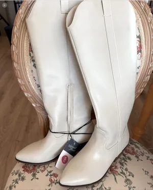 Universal Threads New white cowboy boot 5 wide calf new thumbnail 1