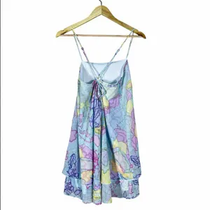 Show Me Your Mumu Christy World Map Print Mini Dress Blue Travel Size S thumbnail 5