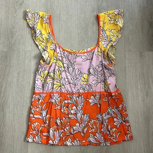 Farm Rio • Tia flutter sleeve floral blouse top thumbnail 1