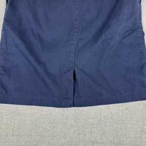 Lauren Ralph Lauren Skirt Womens 12 Blue Cotton Twill Knee Length Pockets‎ Zip thumbnail 8