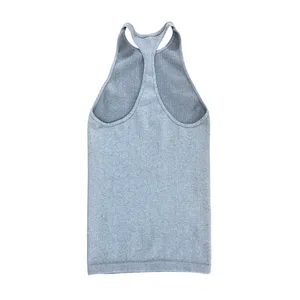 Free People Movement Ribbed Racerback Tank Top Stretch Size XS/S Gray Activewear thumbnail 2